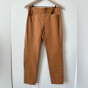 Soft Surroundings Camel Rust Slim Leg Pull-On Pants Size Small